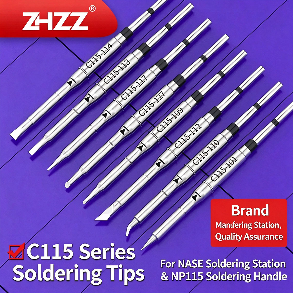 C115 Nano Soldering Iron Station - Grotki do lutownicy C115 C115-113 107