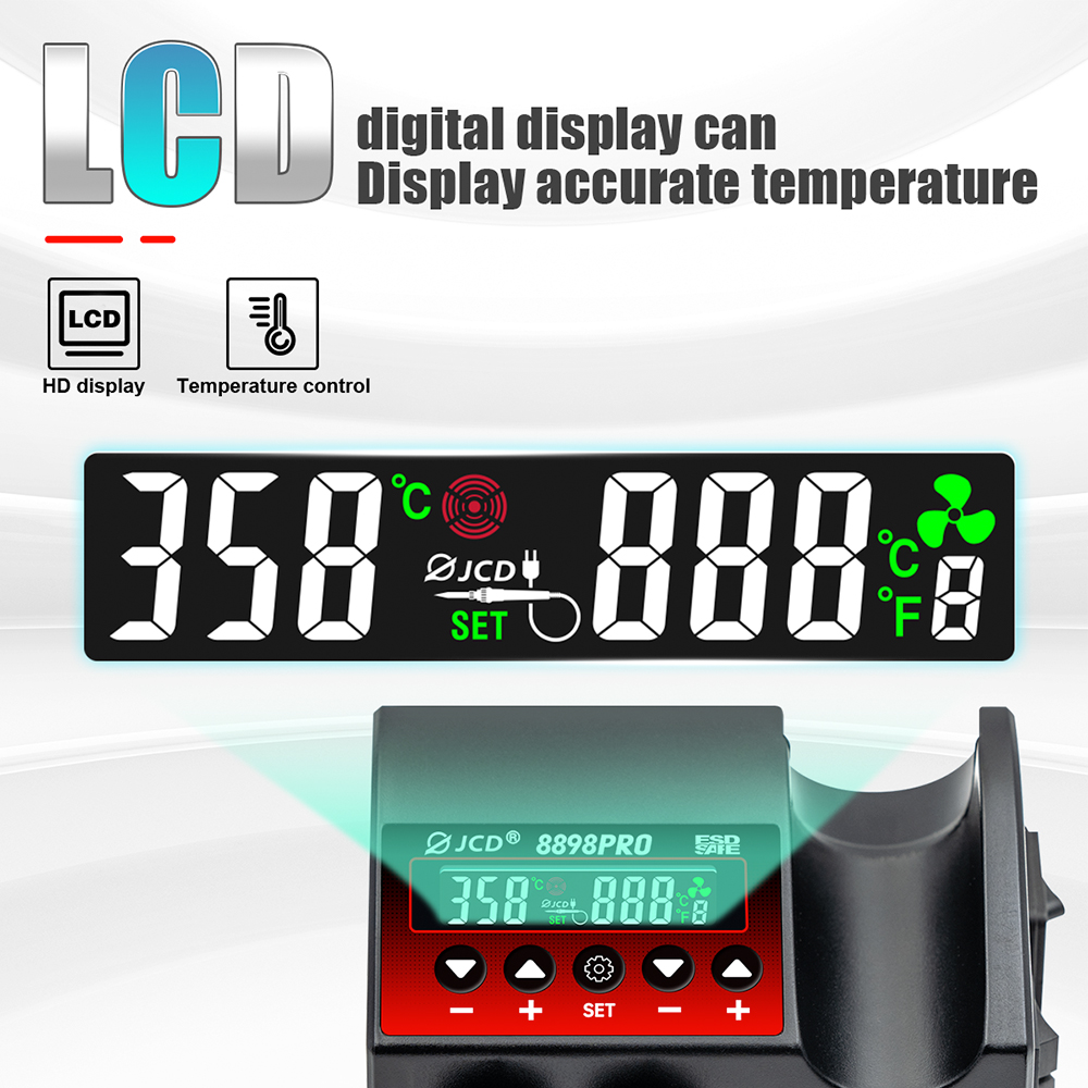 JCD 8898Pro Stacja lutownicza  – T12 Soldering Station Oled recenzja i cena
